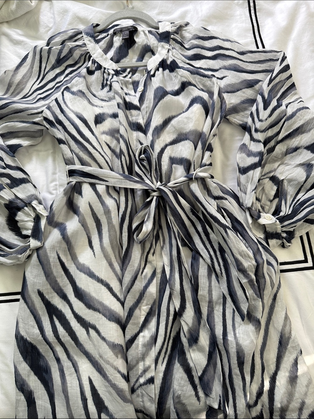 Banana Republic Black and White Zebra Print Mini Dress - Picture 8 of 12
